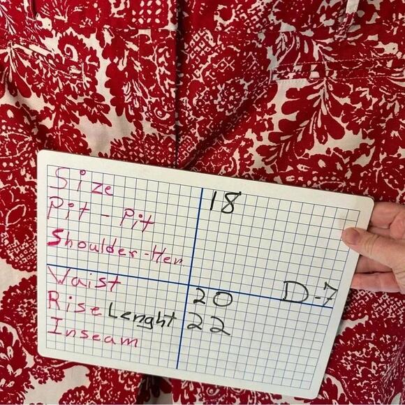 Talbots Red Floral Paisley front plate, Mini Skirt Women’s feminine plus Size - Picture 8 of 8